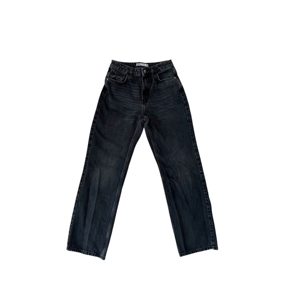 Zara Denim - ZARA jeans Woman's Size‎ 6 Black Pants Minimalist 100% Cotton Good Quality